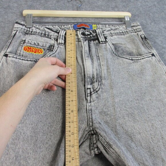 Empire Relax Men’s Jeans Baggy Denim Skateboard Y2K 90's Size 30 Light Gray 694 - Picture 9 of 11